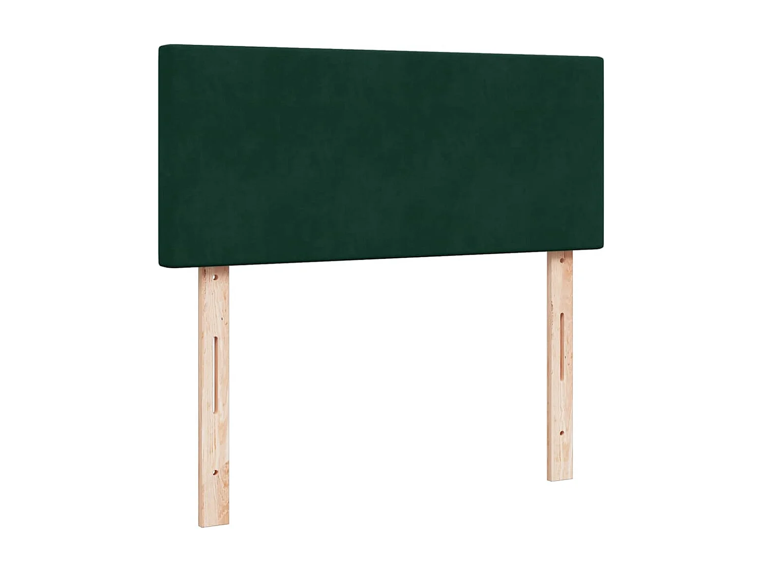 Cama box spring con colchón terciopelo verde oscuro 120x190 cm