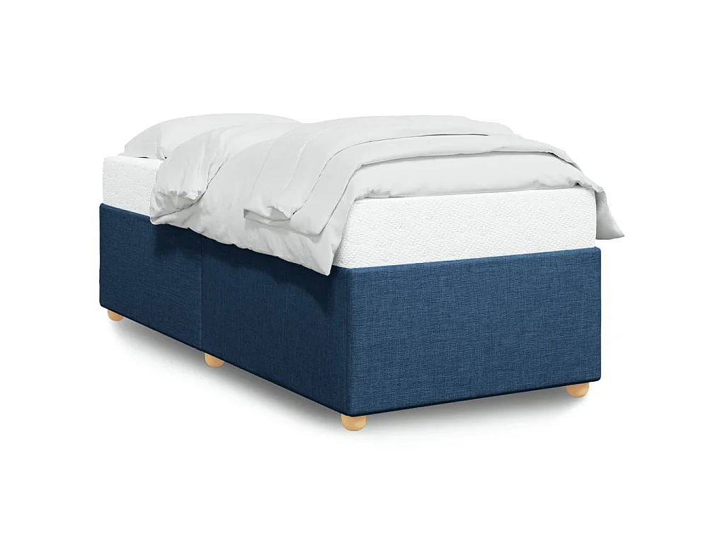 Bettgestell ohne Matratze Blau 90x200 cm Stoff