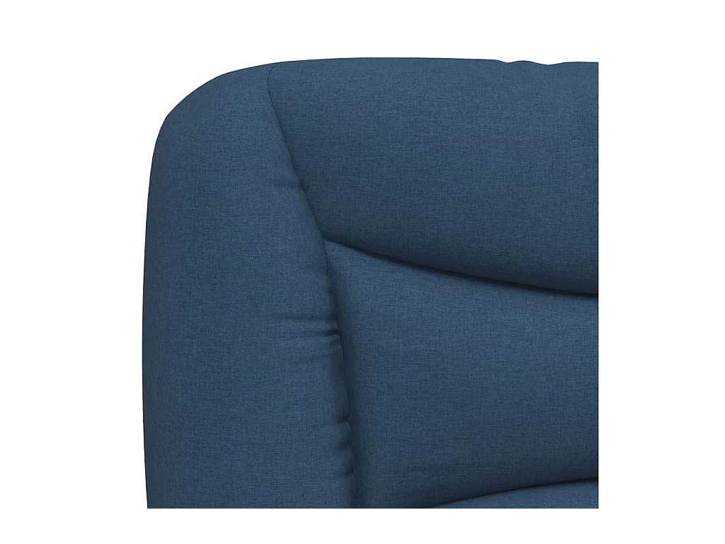 Letto con Materasso Blu 140x190 cm in Tessuto