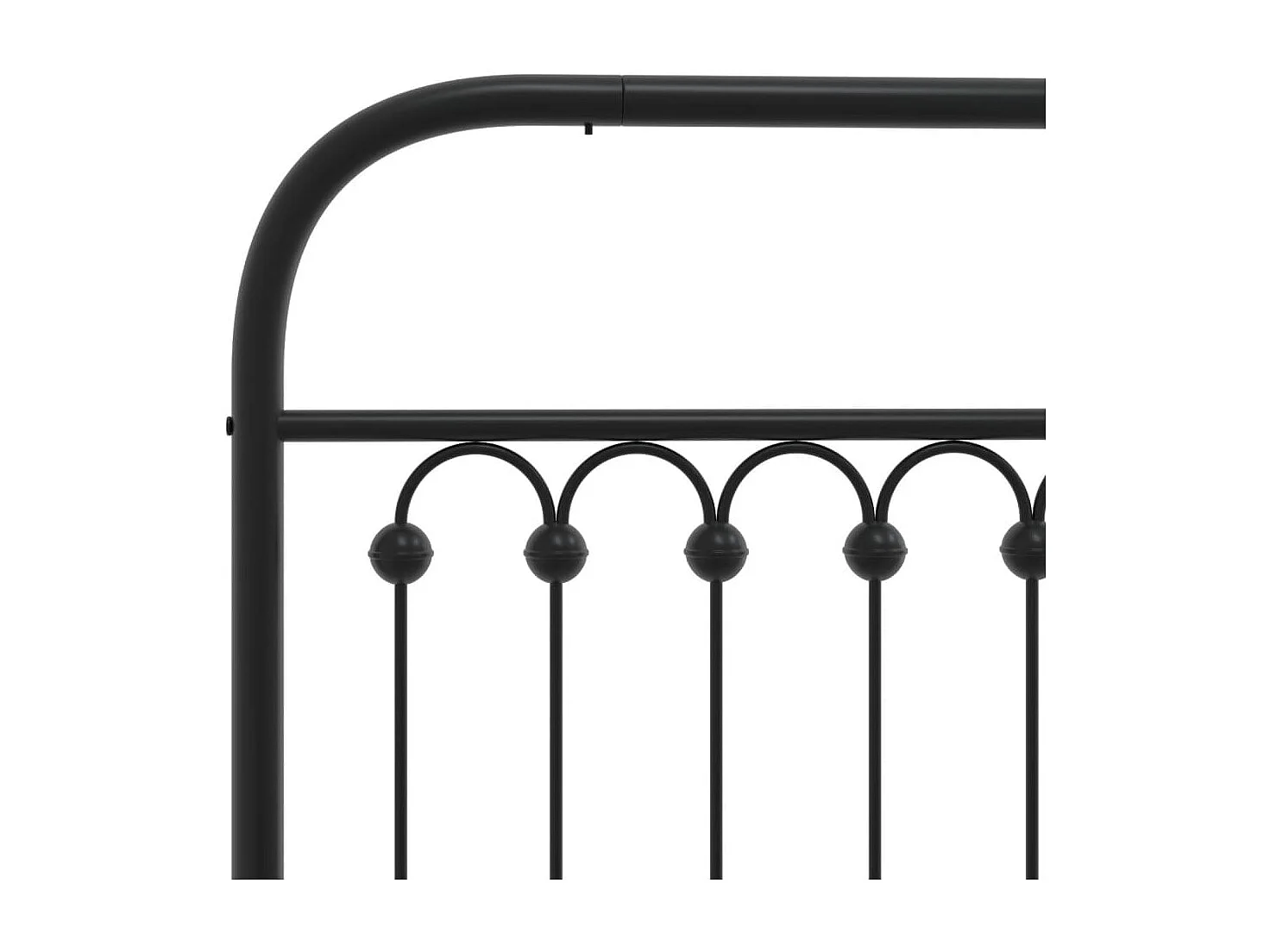 Estructura cama sin colchón con estribo metal negro 75x190 cm
