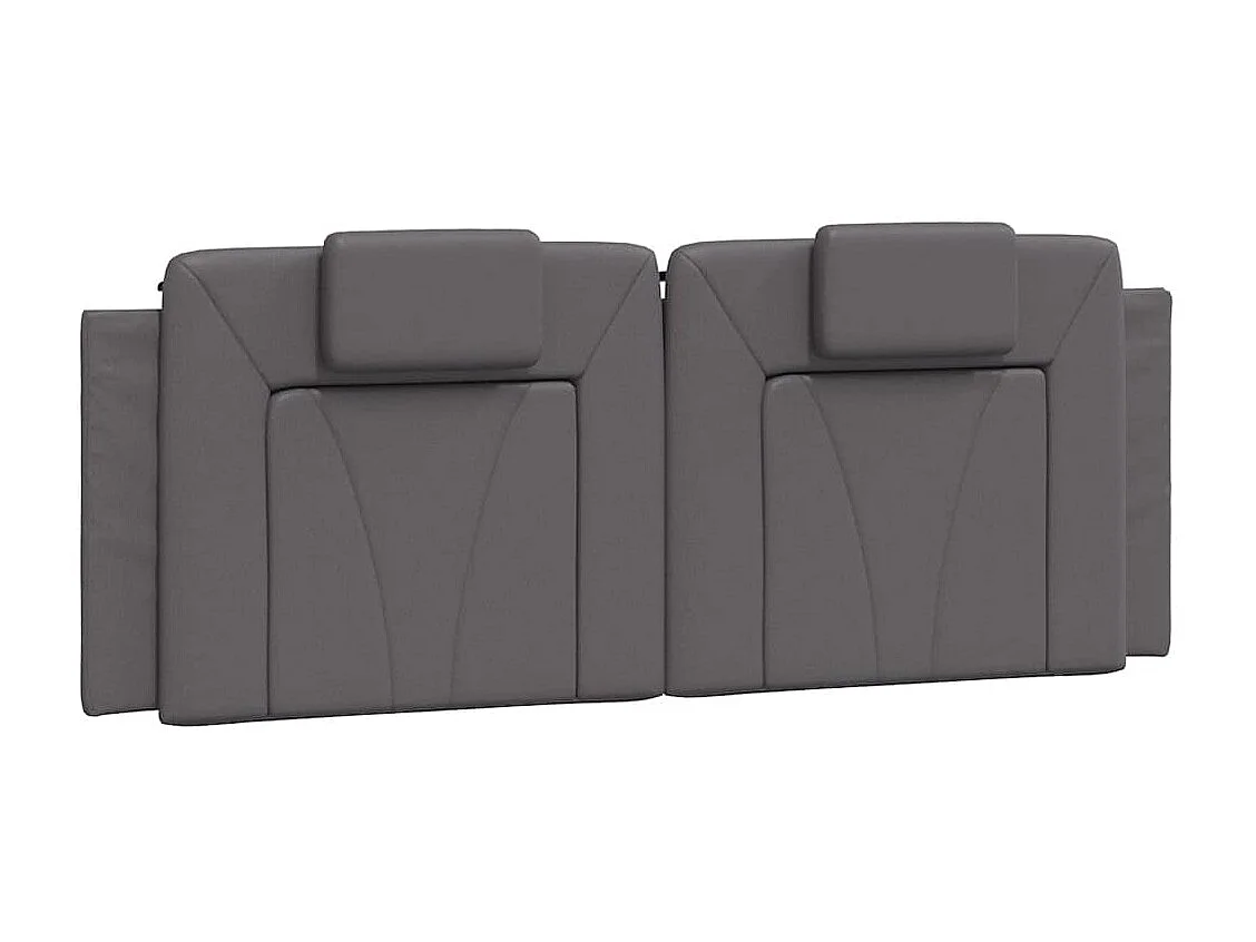 Bettgestell "Viana" ohne Matratze Grau 140x200 cm Kunstleder