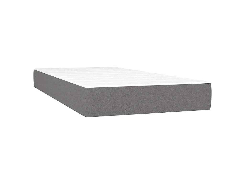 Boxspring met matras stof zwart 120x190 cm