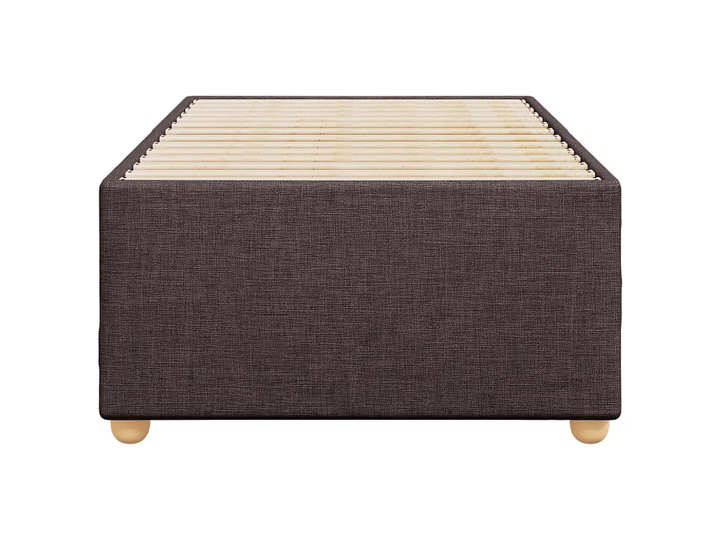 Bedframe zonder matras 80x200 cm stof donkerbruin