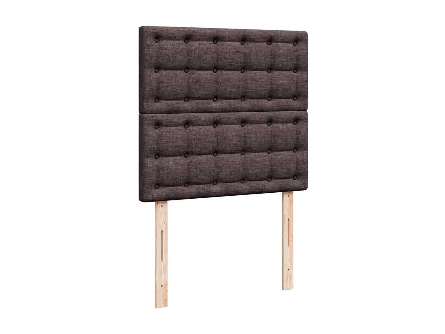 Boxspring met matras stof donkerbruin 80x200 cm