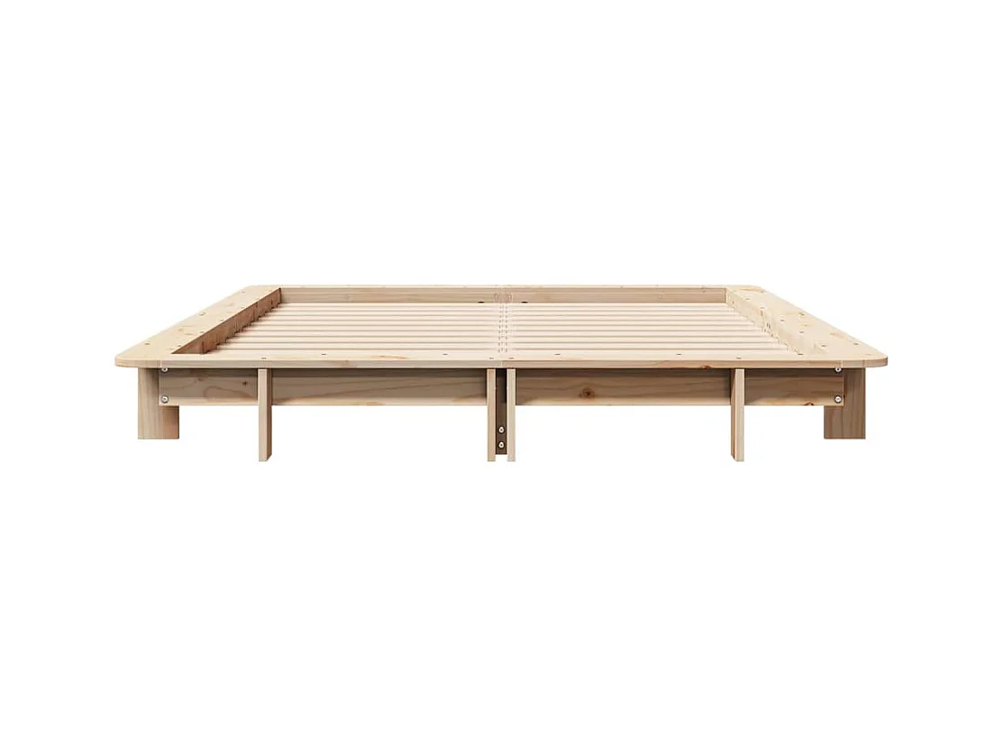 Cadre de lit sans matelas 120x200 cm bois de pin massif