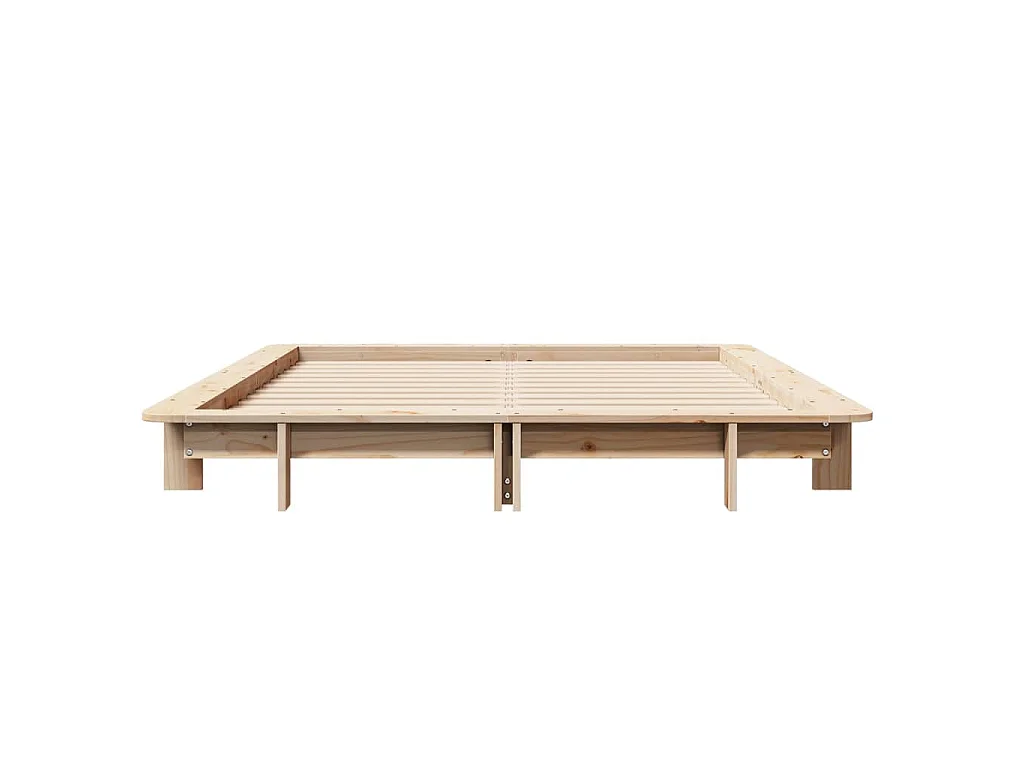 Bedframe zonder matras massief grenenhout 120x200 cm