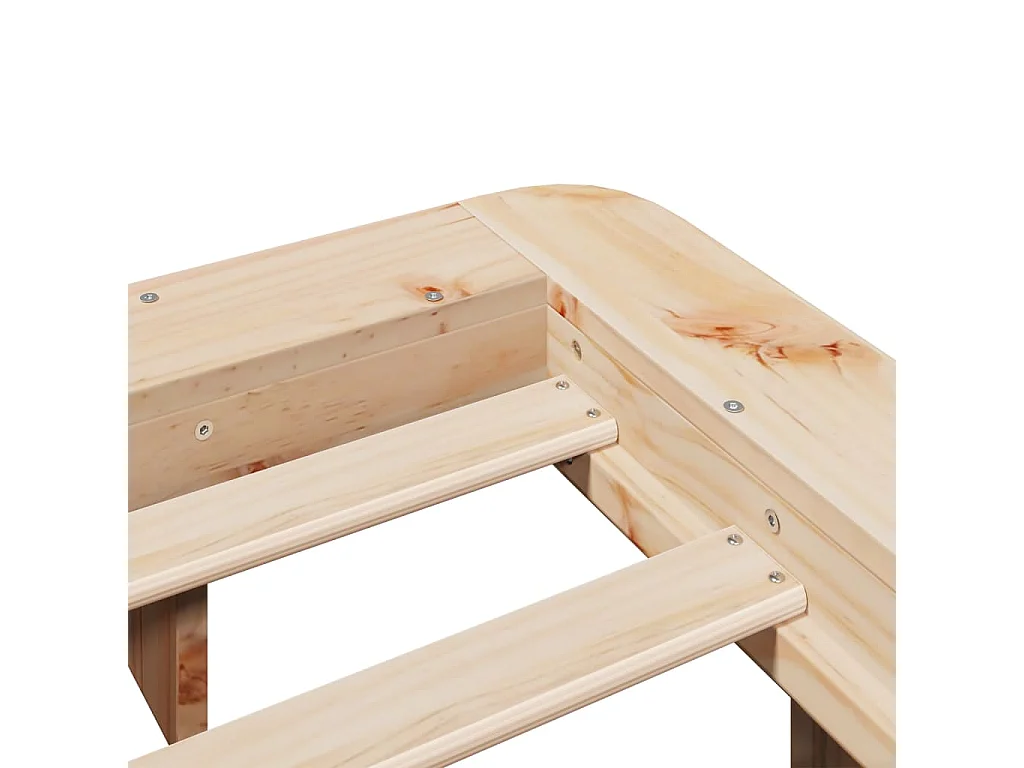 Bedframe zonder matras massief grenenhout 120x200 cm