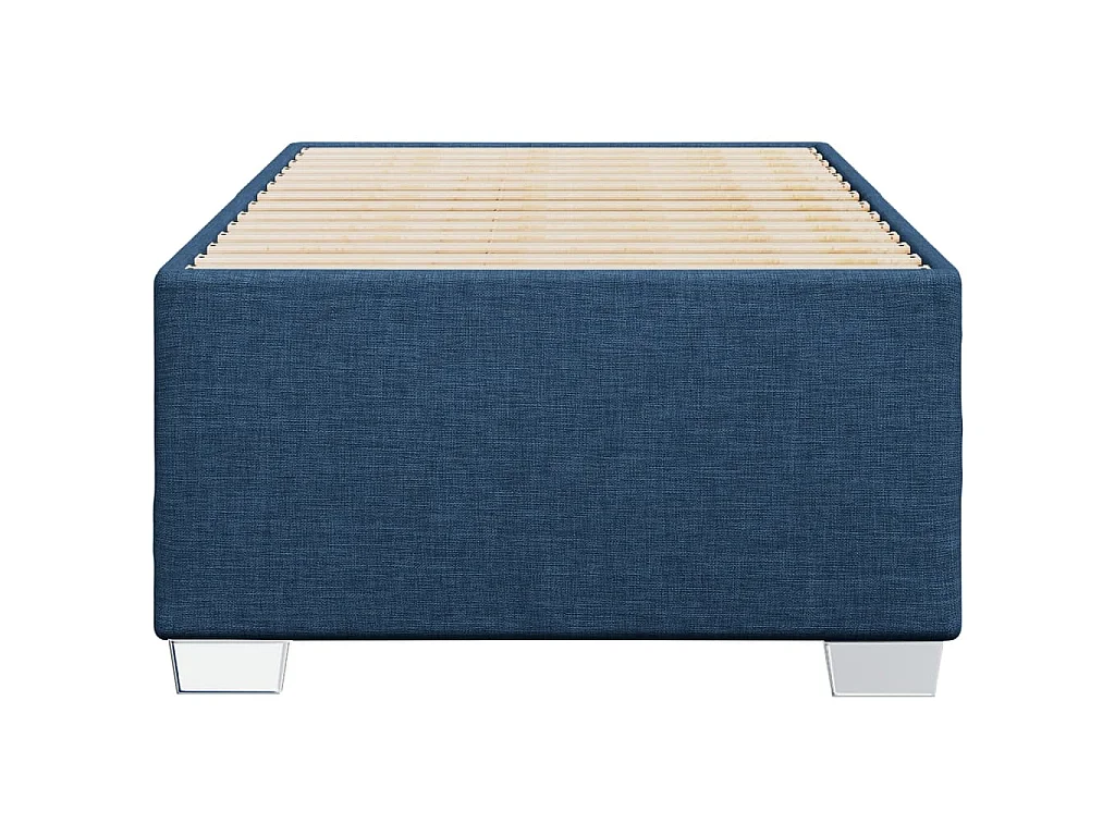 Bettgestell ohne Matratze Blau 80x200 cm Stoff
