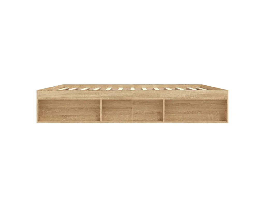 Estrutura de cama 200x200 cm carvalho sonoma