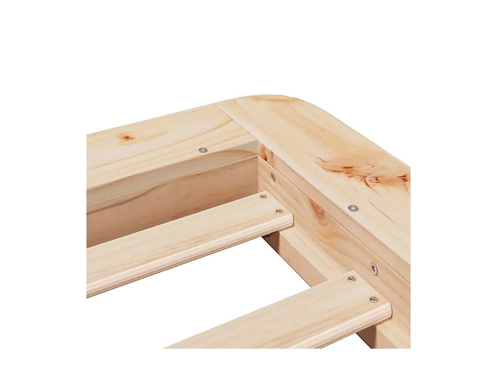 Bedframe zonder matras massief grenenhout 90x200 cm