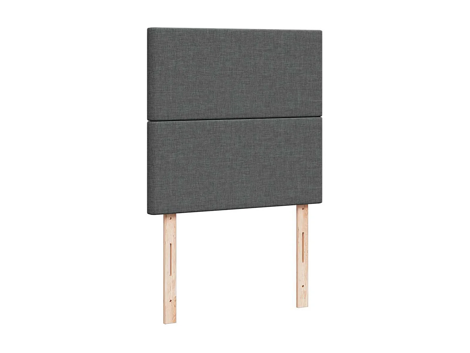 Boxspring met matras stof donkergrijs 90x190 cm