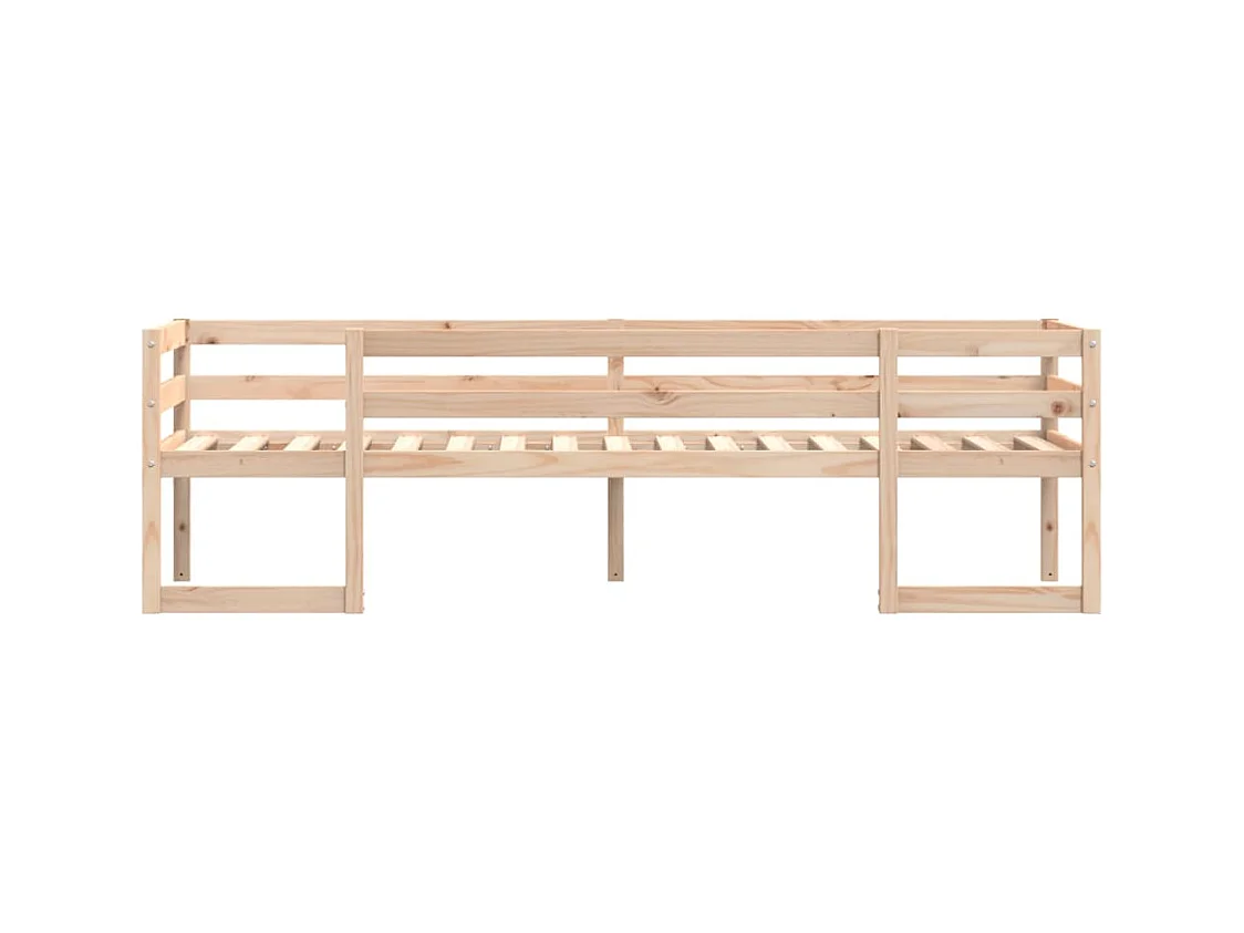 Kinderbedframe massief grenenhout 75x190 cm