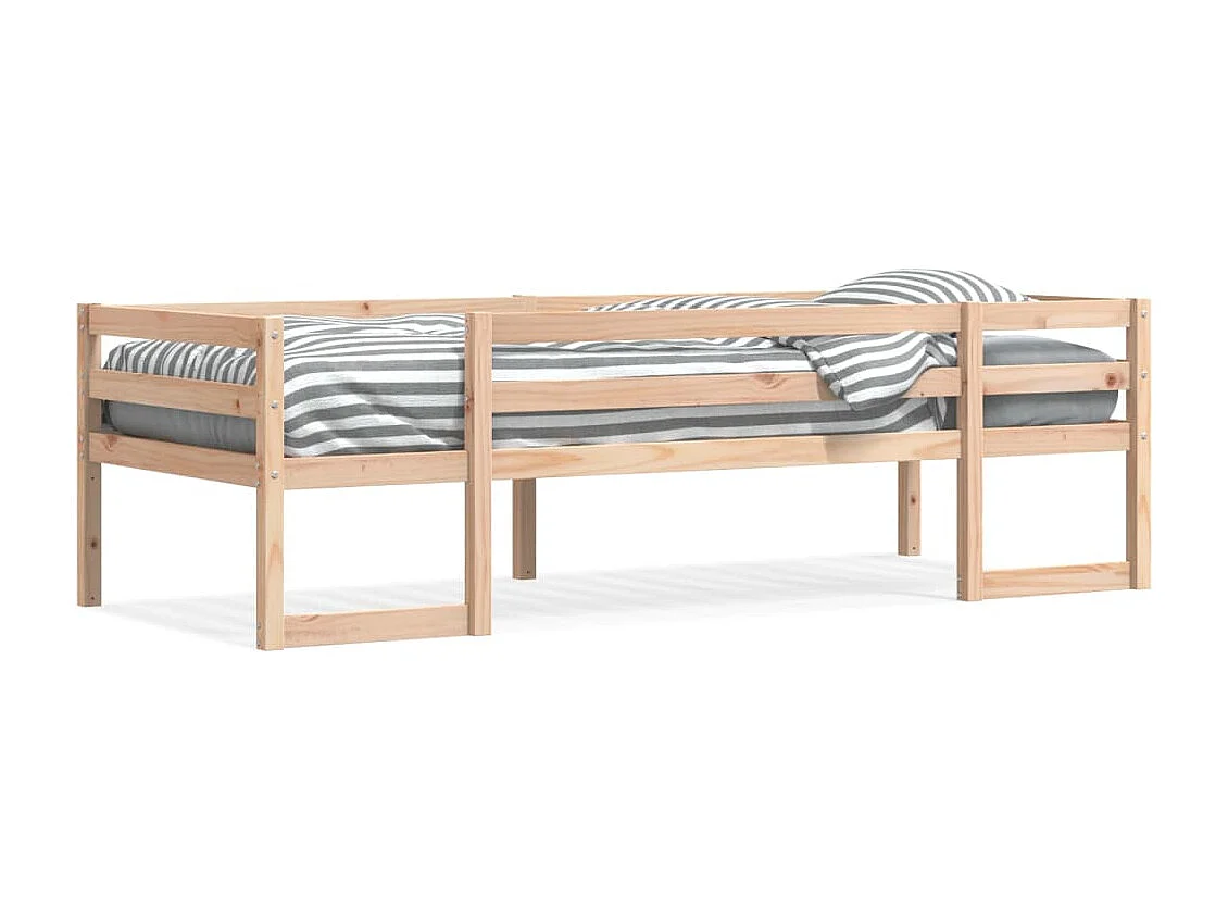Cadre de lit pour enfants sans matelas 75x190 cm pin massif