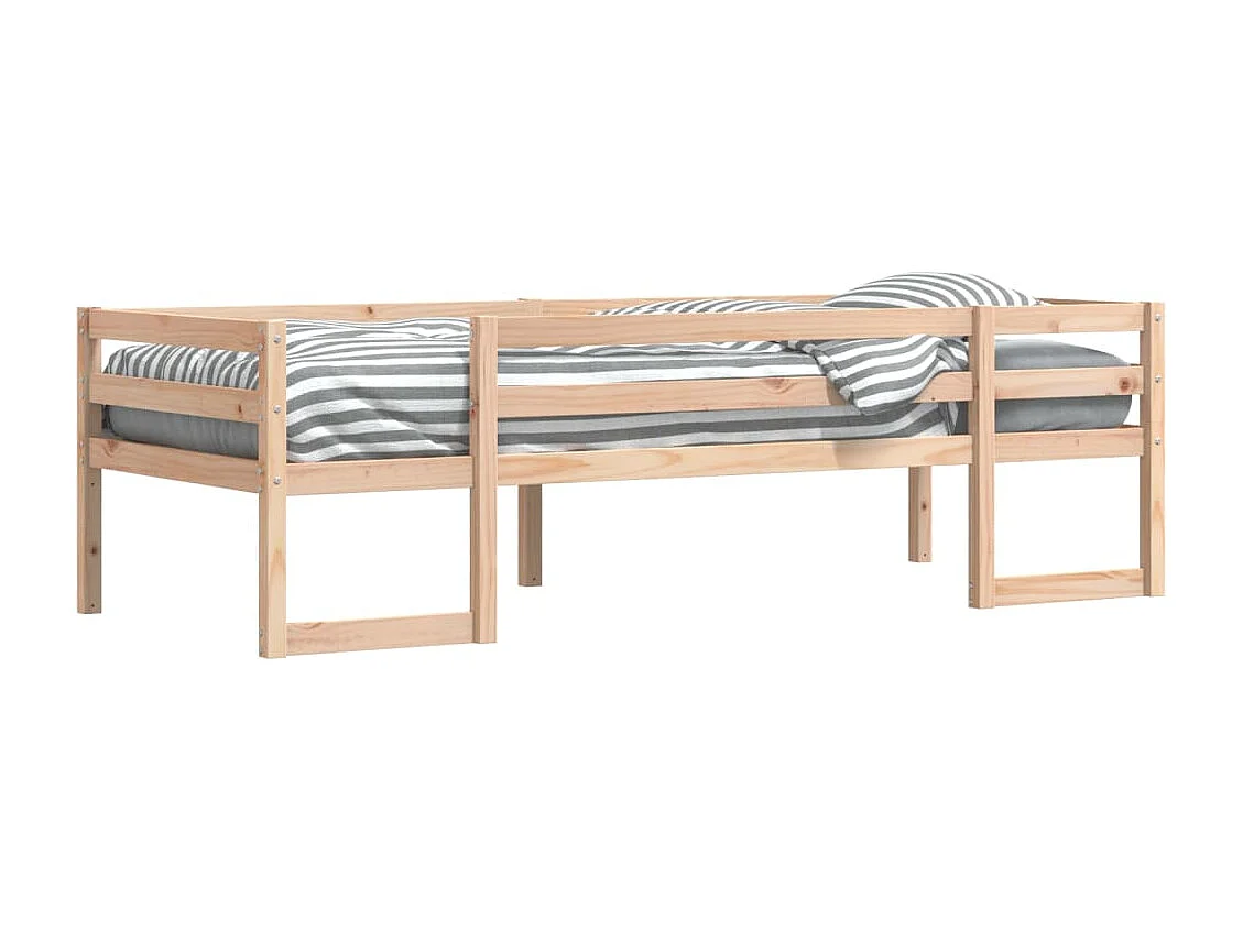 Cadre de lit pour enfants sans matelas 75x190 cm pin massif