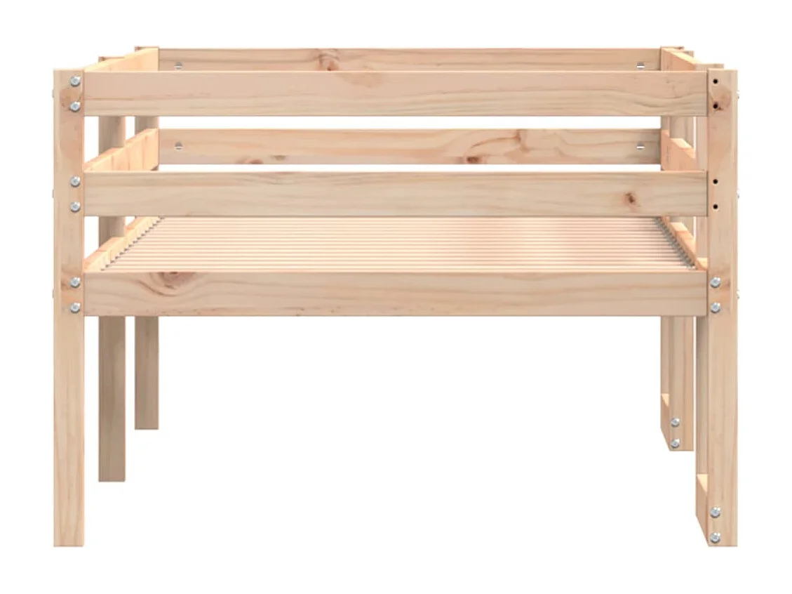 Cadre de lit pour enfants sans matelas 75x190 cm pin massif