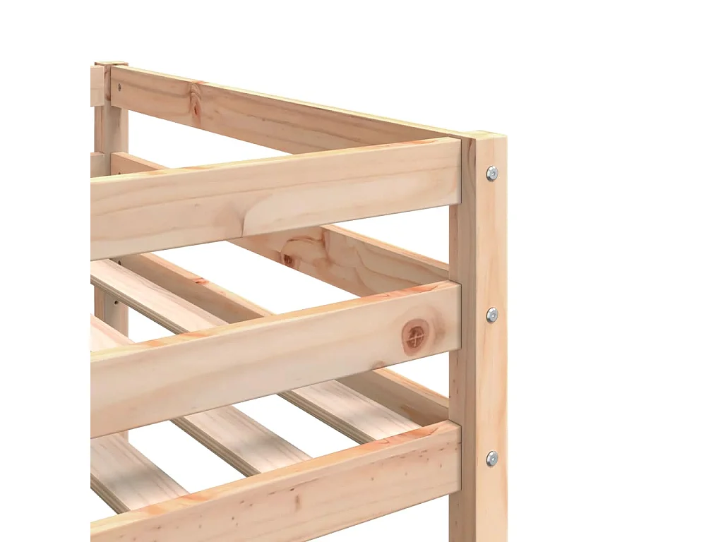 Cadre de lit pour enfants sans matelas 75x190 cm pin massif