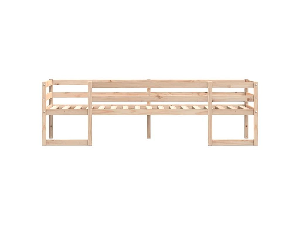 Cadre de lit pour enfants sans matelas 75x190 cm pin massif