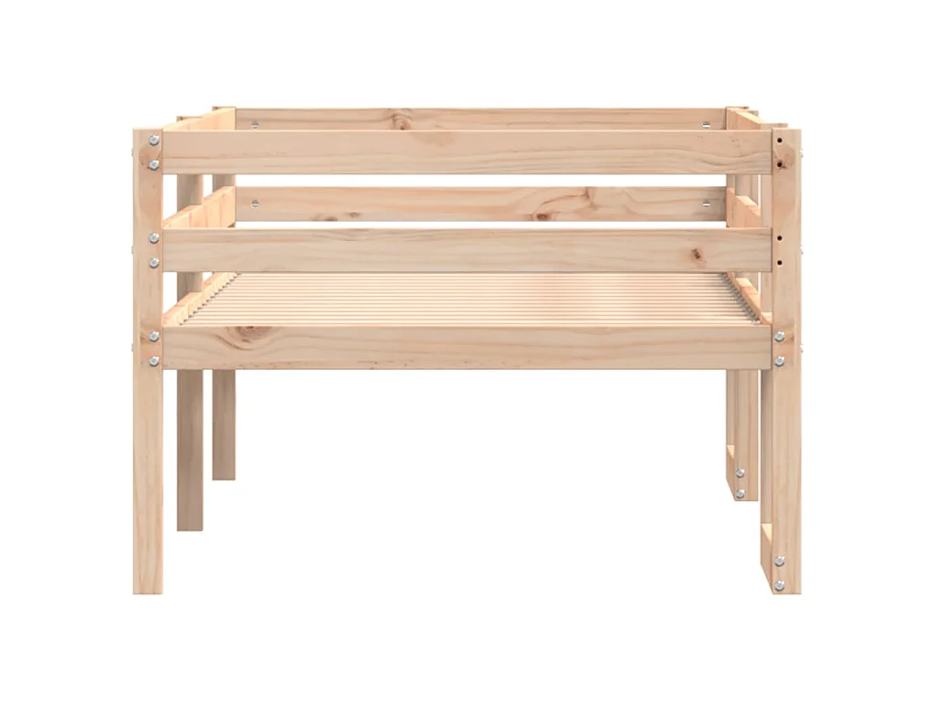 Cadre de lit pour enfants sans matelas 75x190 cm pin massif