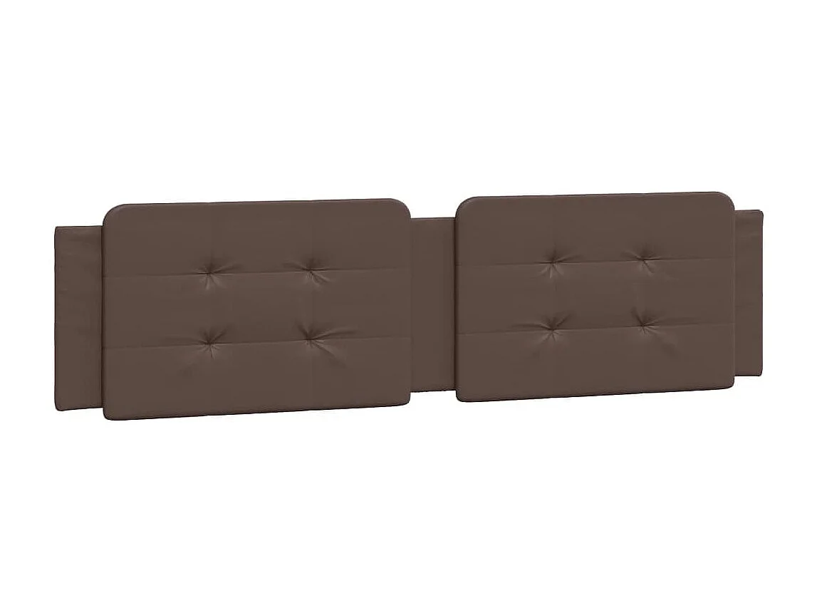 Bed met matras "Zadar" kunstleer bruin 200x200 cm