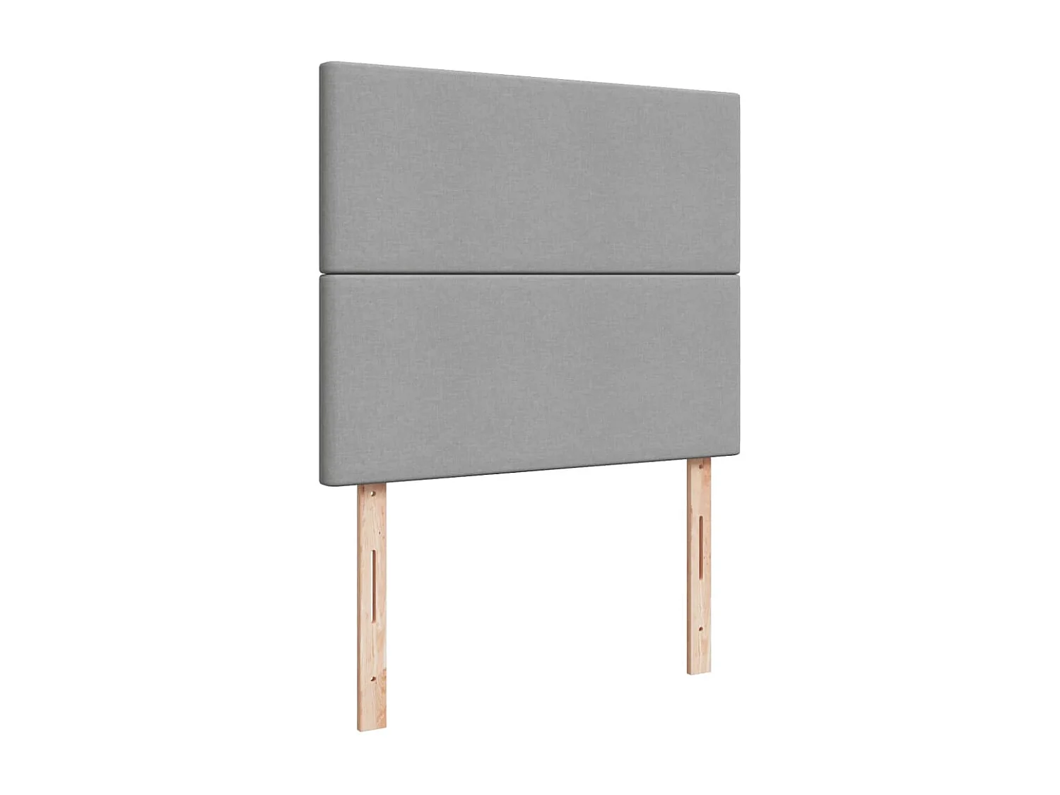 Cama box spring con colchón tela gris claro 120x200 cm