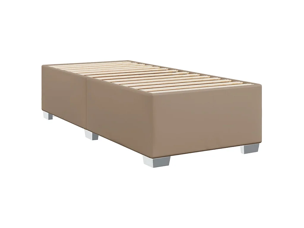 Sommier à lattes de lit avec matelas Cappuccino 80x200 cm