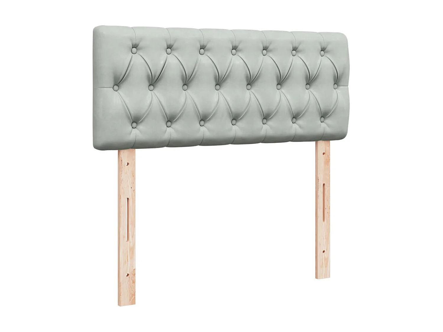 Sommier à lattes de lit et matelas Gris clair 120x200cm Velours