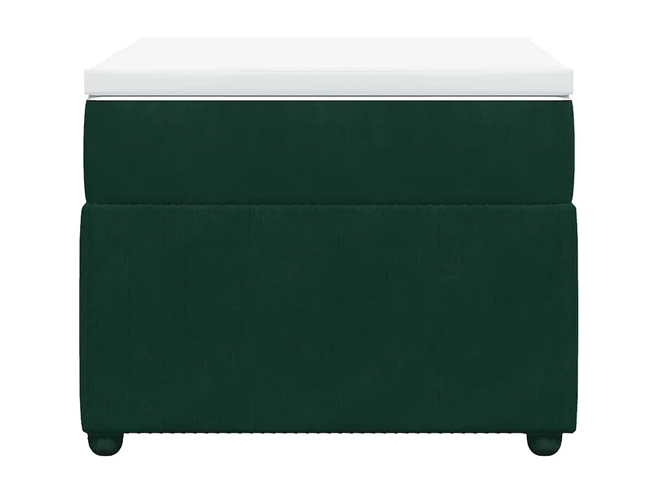 Boxspringbett mit Matratze Dunkelgrün 80x200 cm Samt