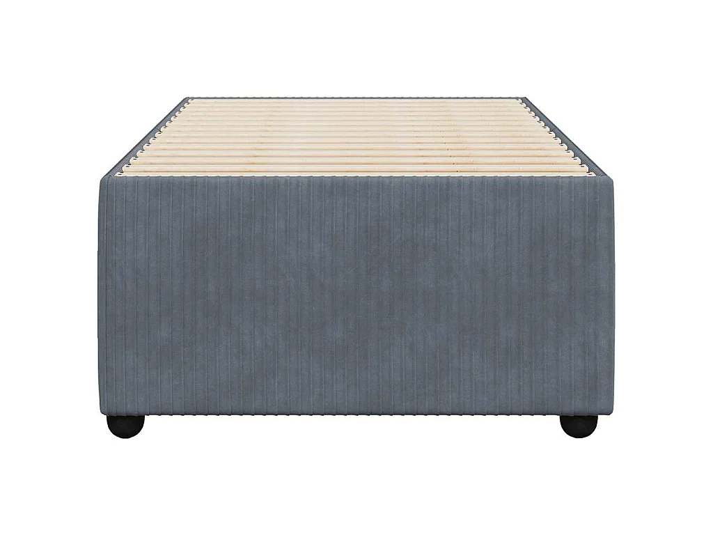 Bedframe zonder matras 90x200 cm fluweel donkergrijs