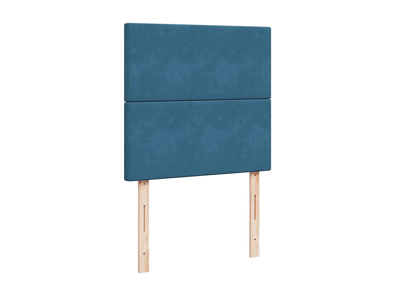 Boxspring met matras fluweel blauw 100x200 cm
