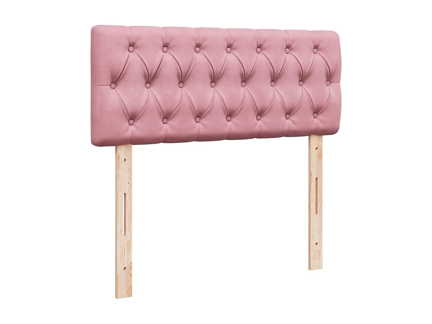 Cama box spring con colchón terciopelo rosa 120x200 cm