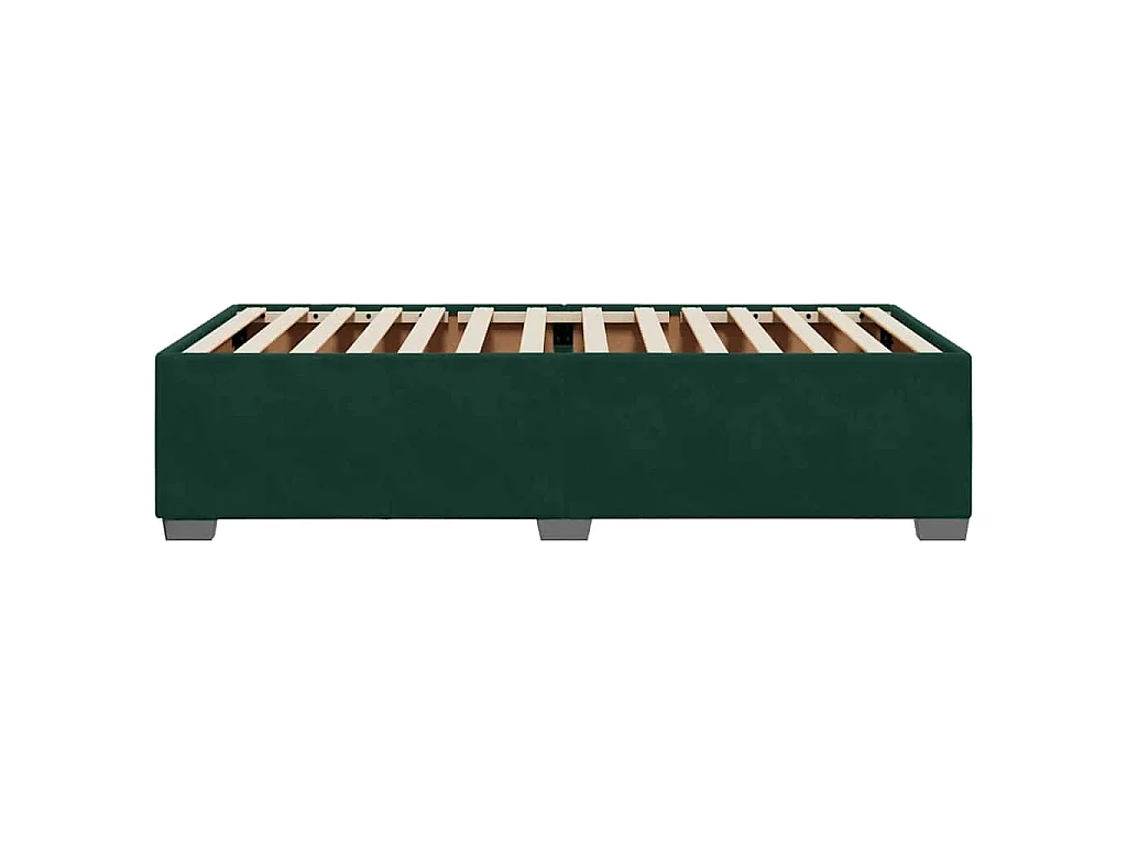 Bedframe zonder matras 90x200 cm fluweel donkergroen