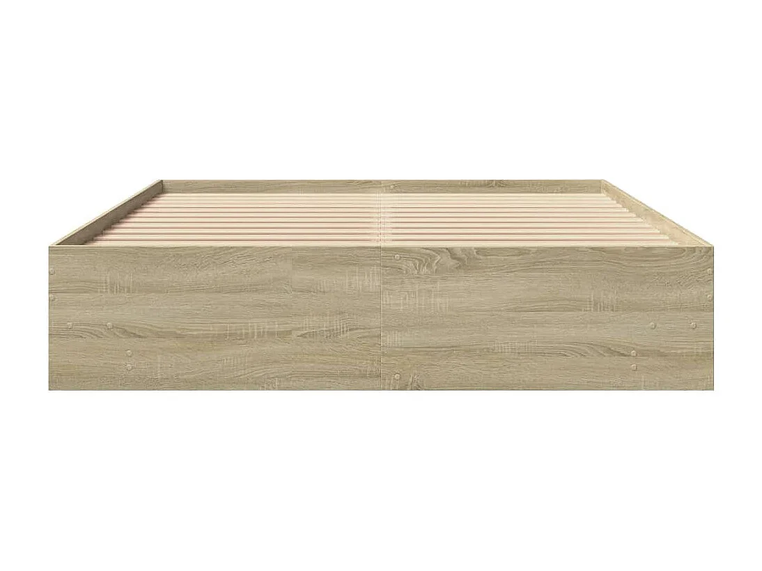 Bedframe zonder matras hout sonoma eikenkleurig 150x200 cm