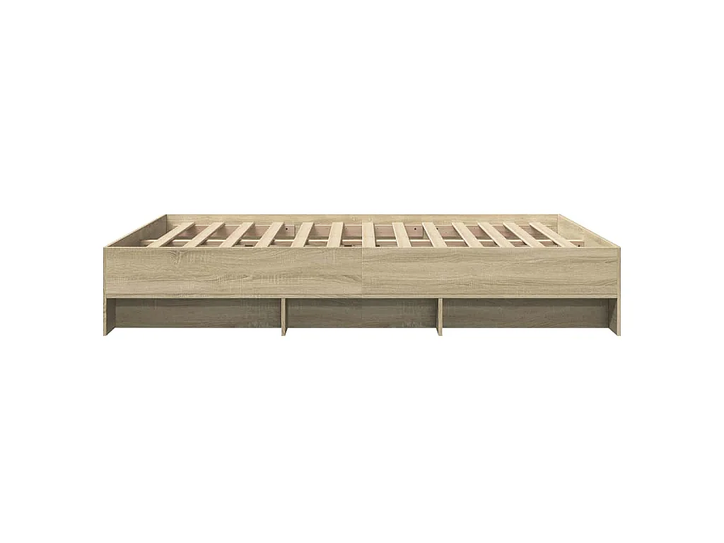 Bedframe zonder matras hout sonoma eikenkleurig 150x200 cm