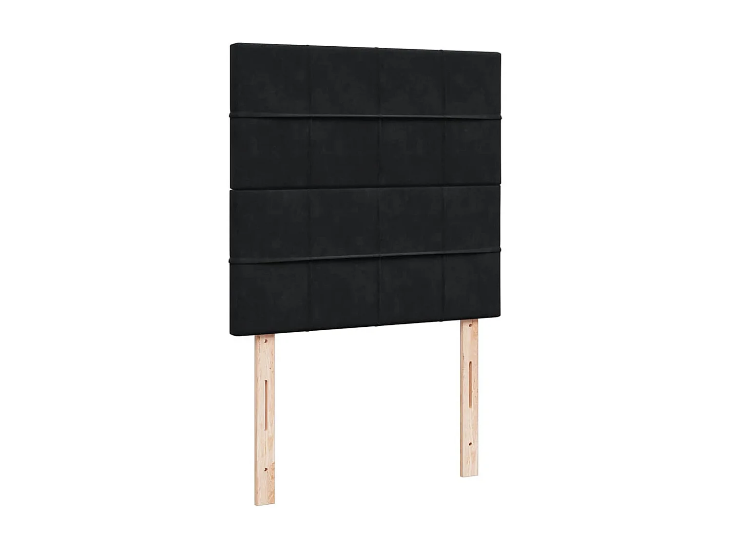 Cama com molas/colchão 100x200 cm veludo preto