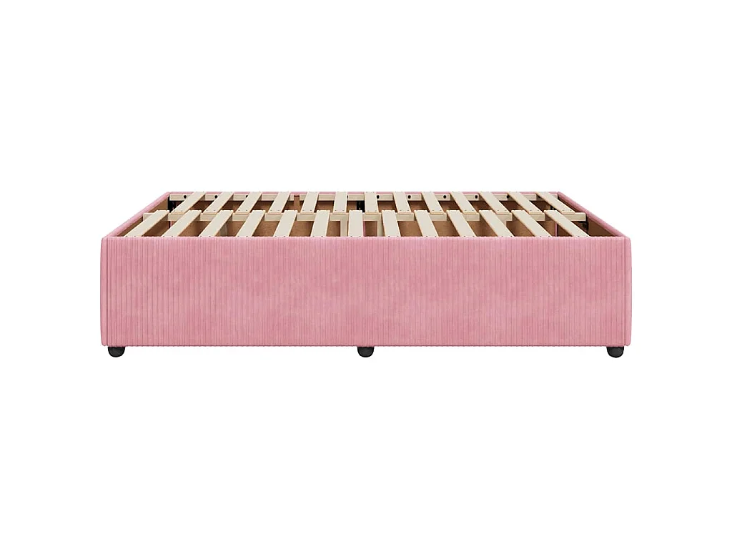 Bettgestell Rosa 160x200 cm Samt
