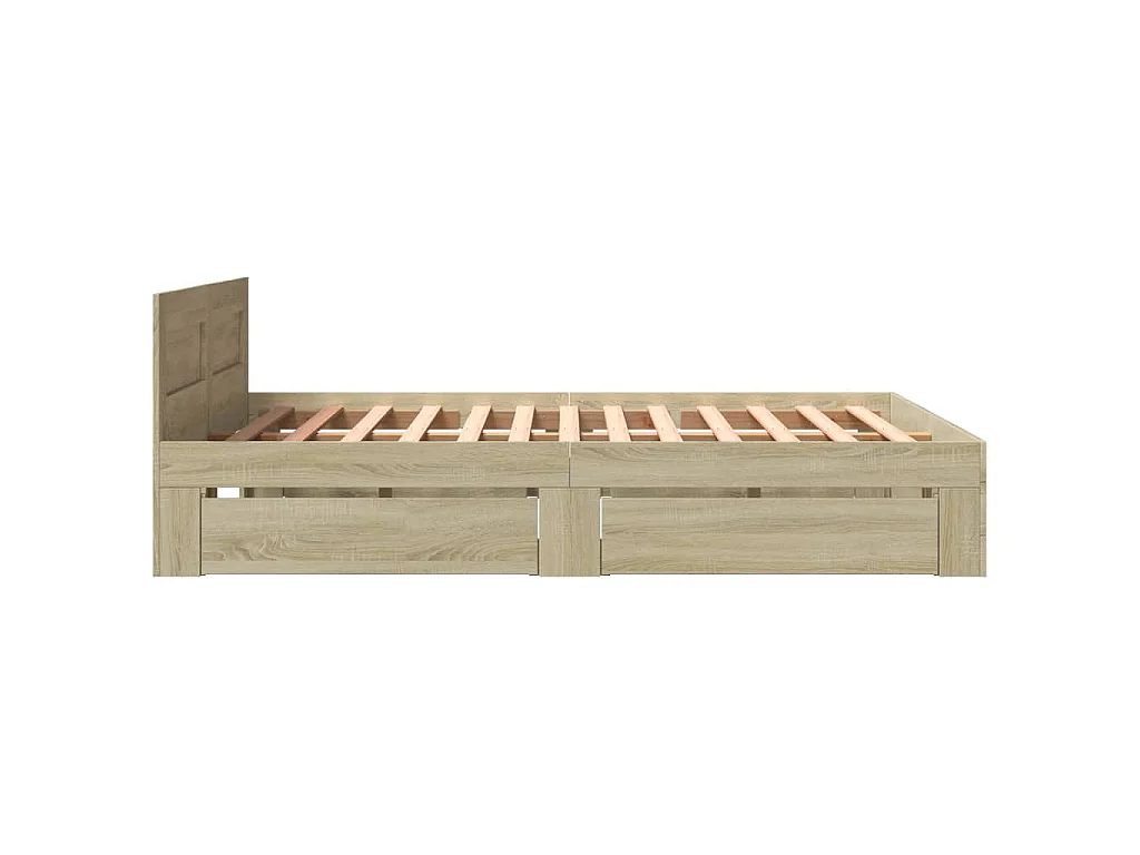 Giroletto Testiera Rovere Sonoma 160x200 cm Legno Multistrato