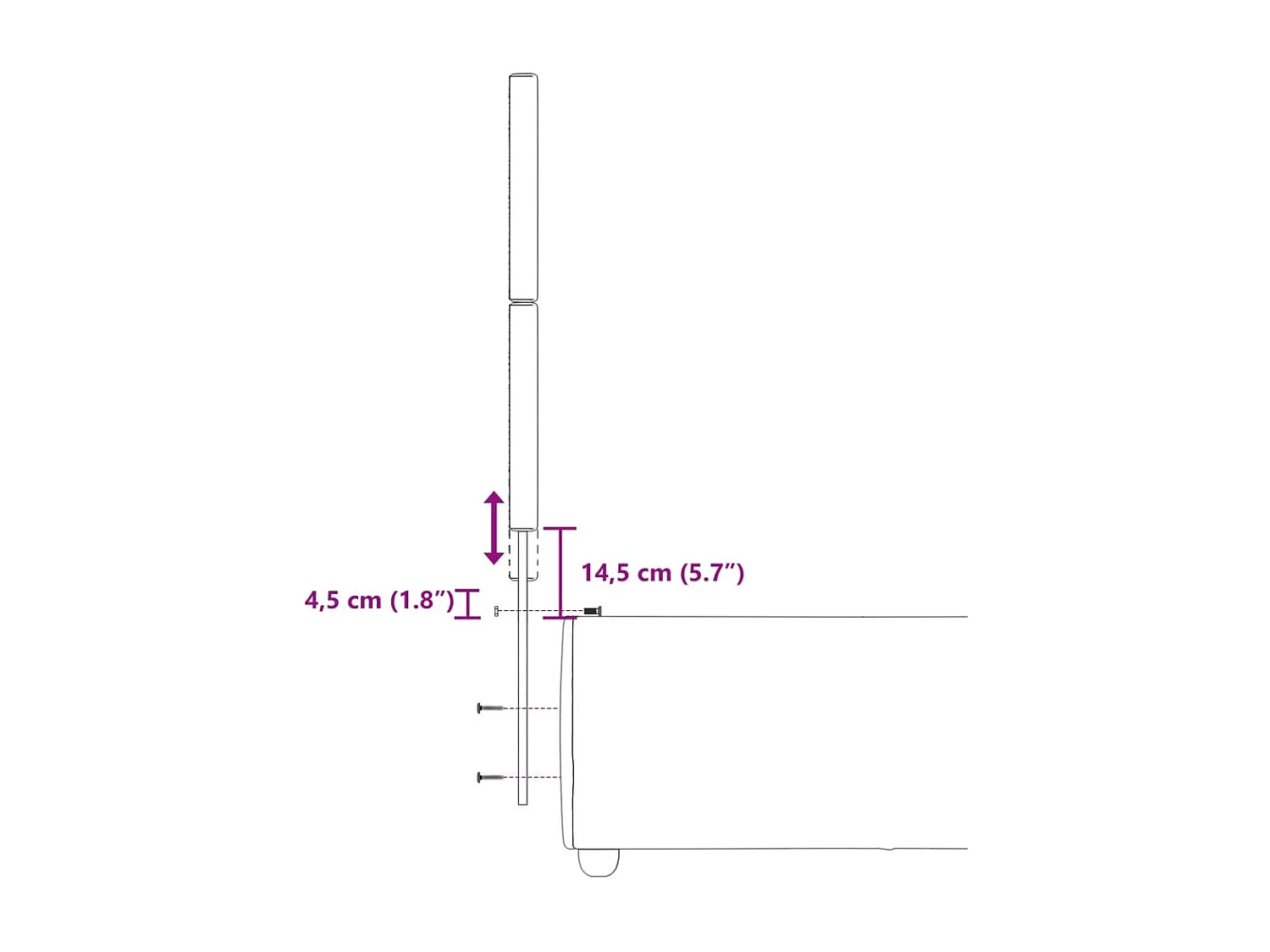 Boxspring met matras stof lichtgrijs 90x190 cm