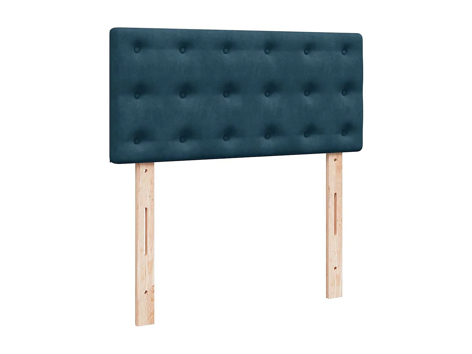 Giroletto a Molle con Materasso Blu 90x190 cm in Velluto