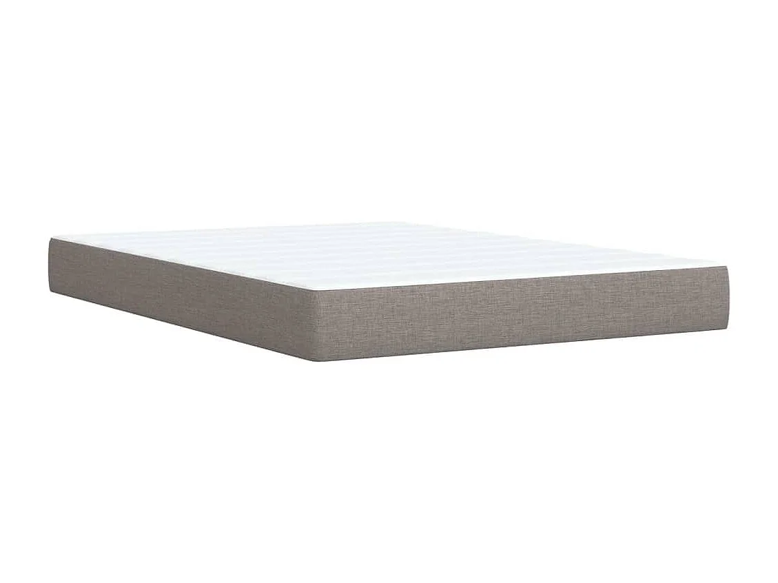 Boxspring met matras stof taupe 140x200 cm