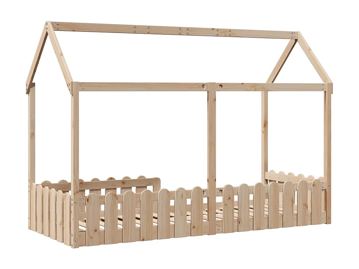 Bedhuis massief grenenhout 80x200 cm