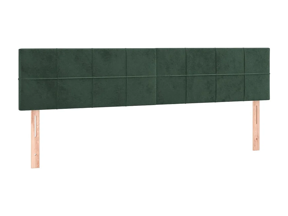 Boxspringbett mit Matratze Dunkelgrün 120x190 cm Samt