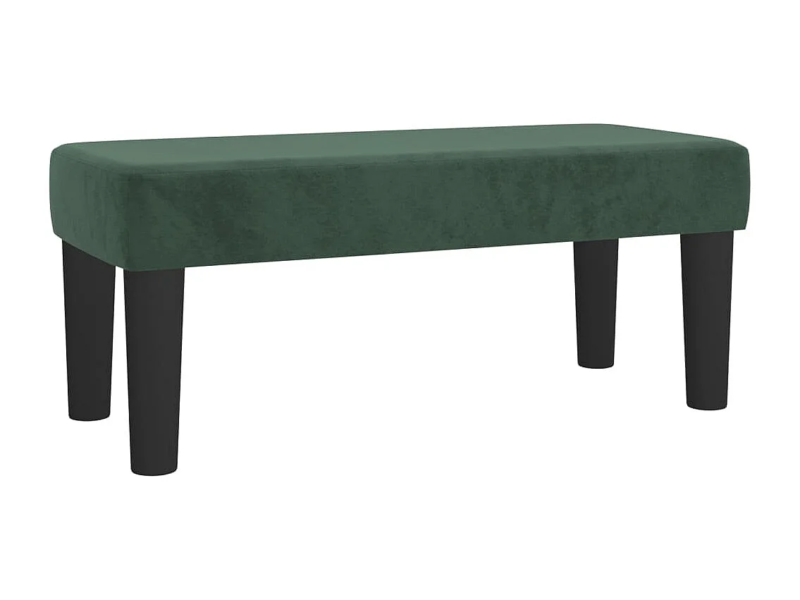 Boxspringbett mit Matratze Dunkelgrün 120x190 cm Samt