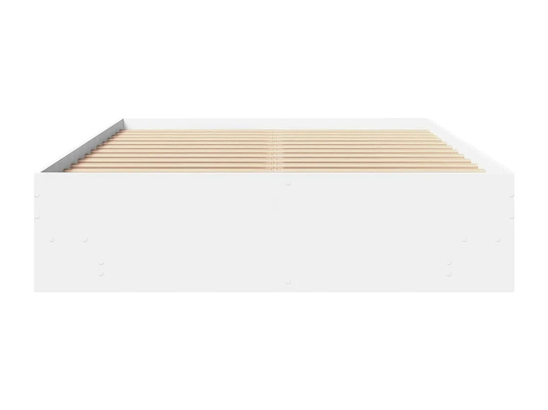Cadre de lit sans matelas blanc 120x200 cm bois ingénierie