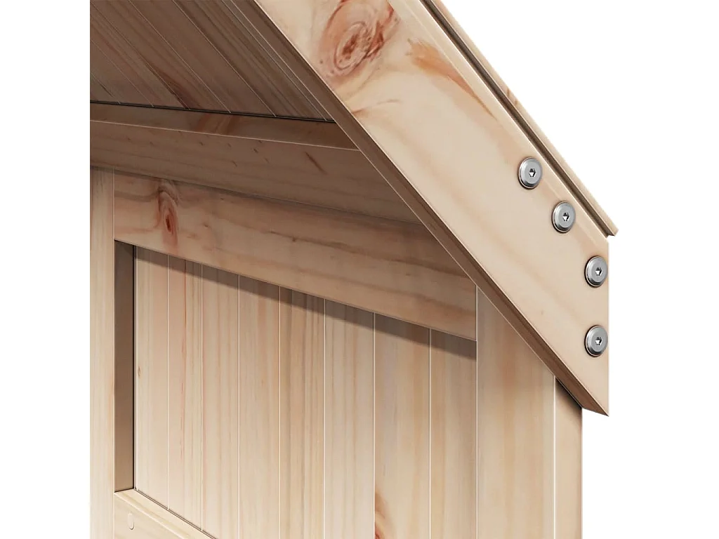 Lit haut sans matelas 80x200 cm bois de pin massif