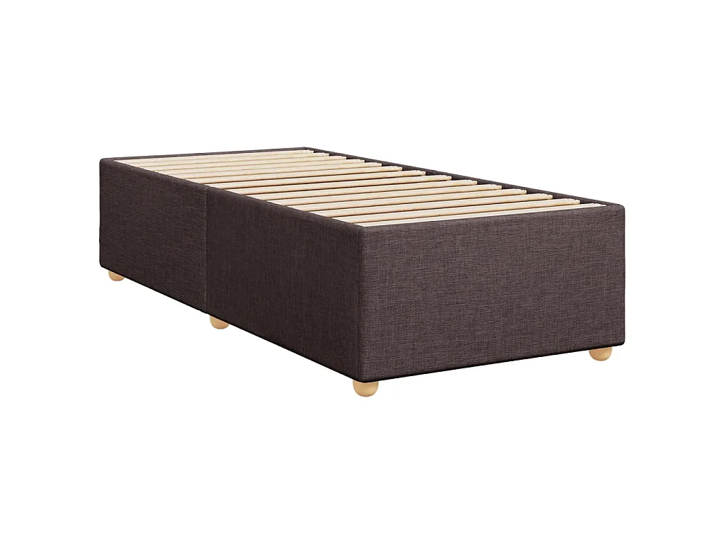 Sommier à lattes de lit avec matelas Marron foncé 80x200 cm