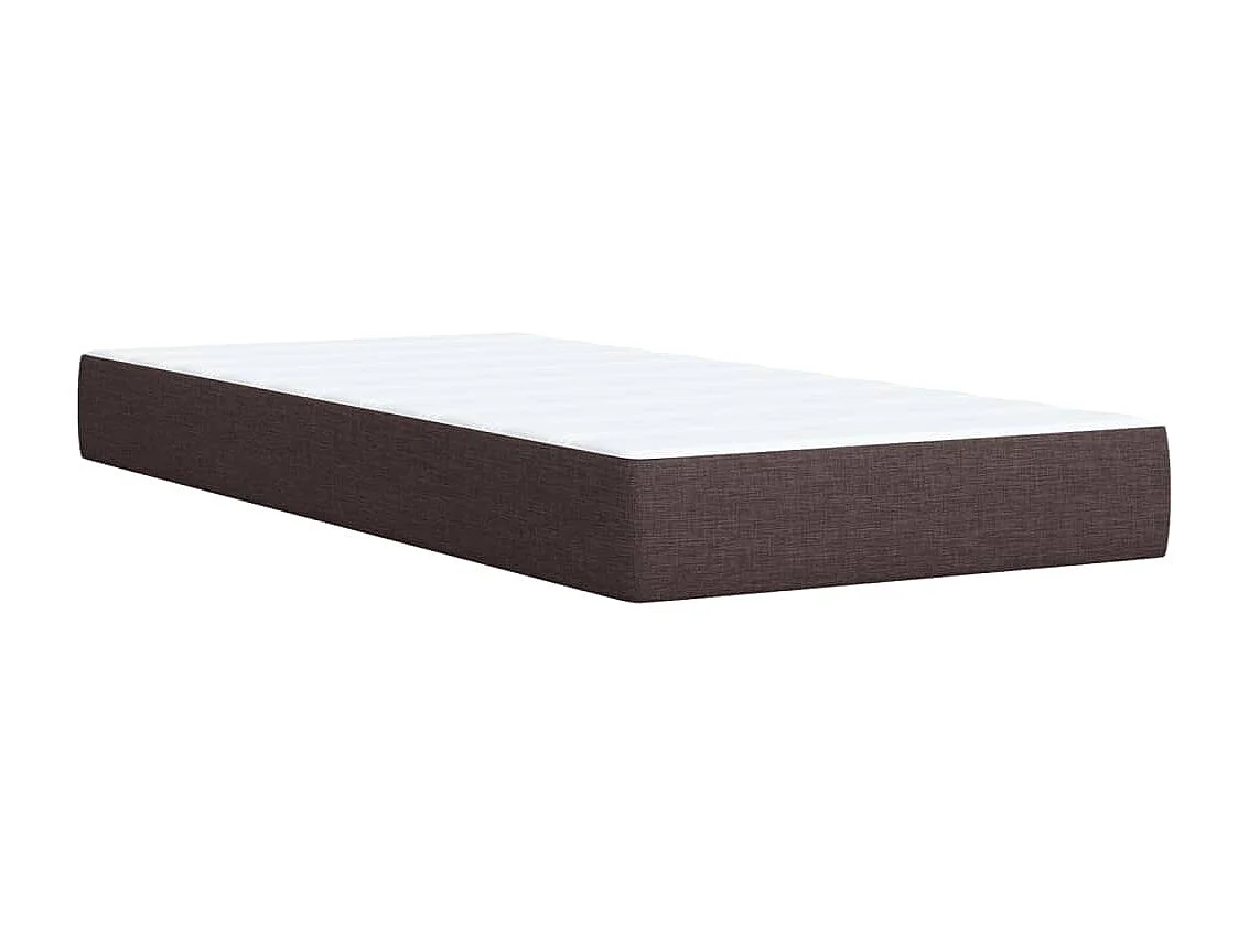 Sommier à lattes de lit avec matelas Marron foncé 80x200 cm