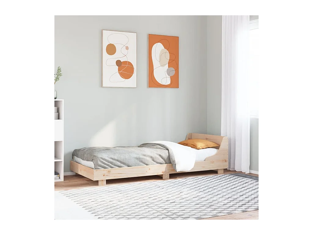 Bedframe zonder matras massief grenenhout 90x200 cm
