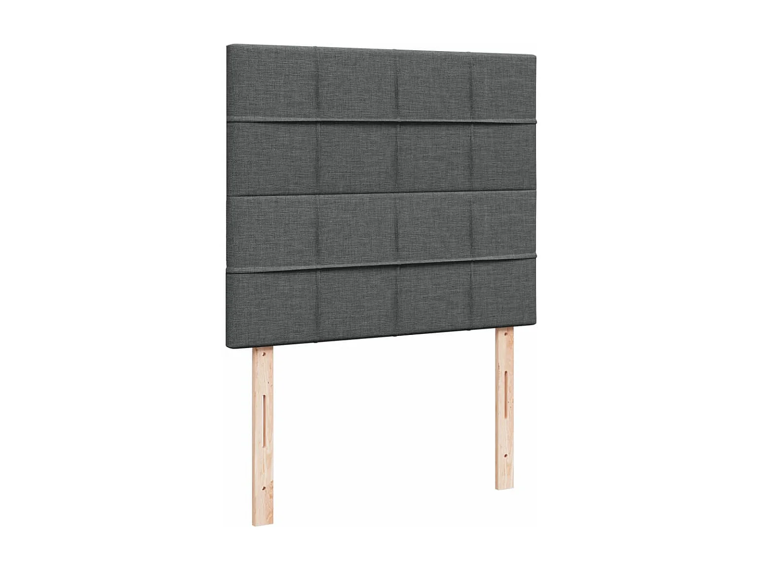 Boxspring met matras stof donkergrijs 120x200 cm