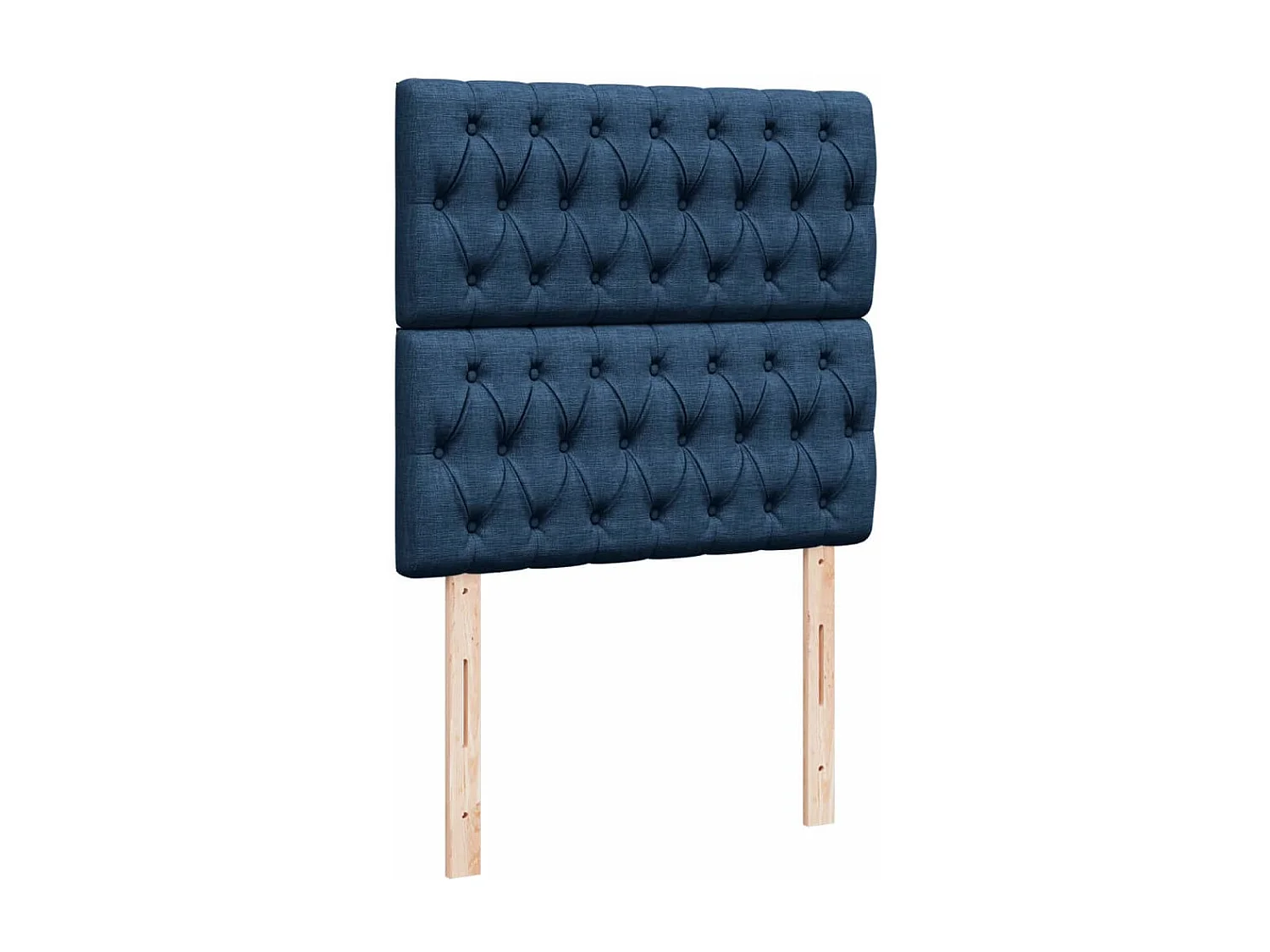 Cama com molas/colchão 90x190 cm tecido azul