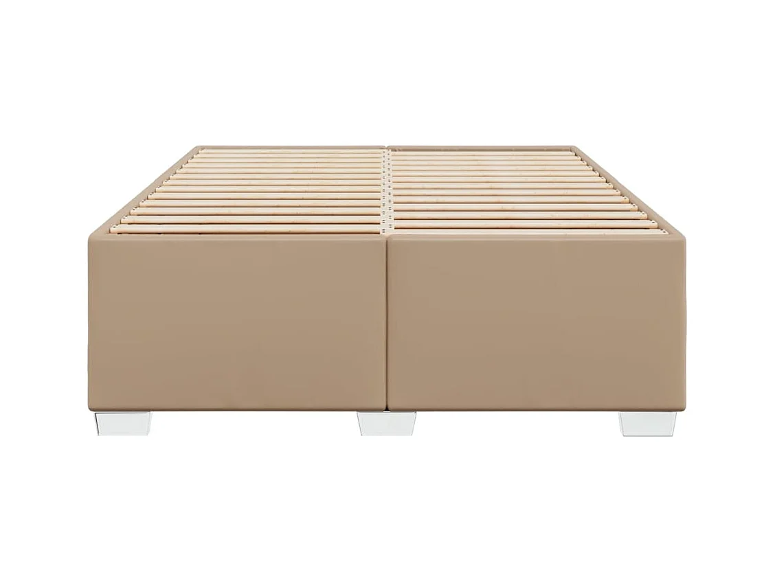 Bedframe kunstleer cappuccinokleurig 140x200 cm